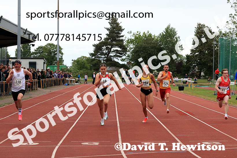 The 100 metres, 2025 NEGP No 3, Monkton. Photo: David T. Hewitson/Sports for All Pics
